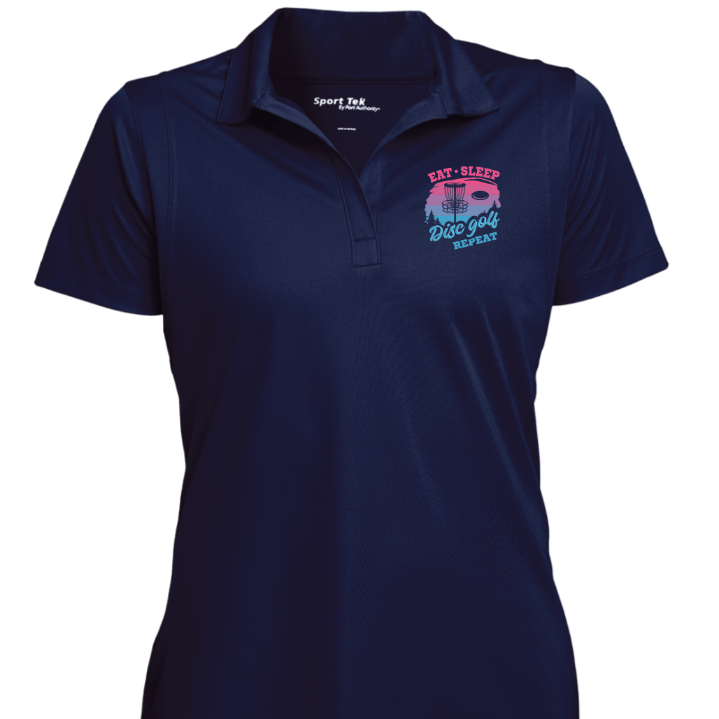 Navy Blue | Micropique Sport-Tek | Ladies' Disc Golf Basket Performance Polo