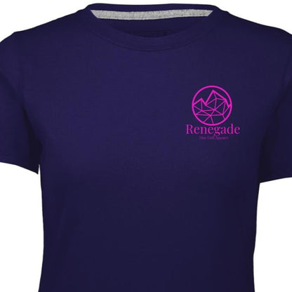Purple Women's Dri-Power® Renegade Disc Golf Apparel Logo T- Shirt