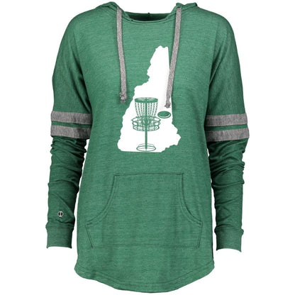 NEW HAMPSHIRE Disc Golf Ladies Hooded Low Key Pullover | Vintage Forest Green