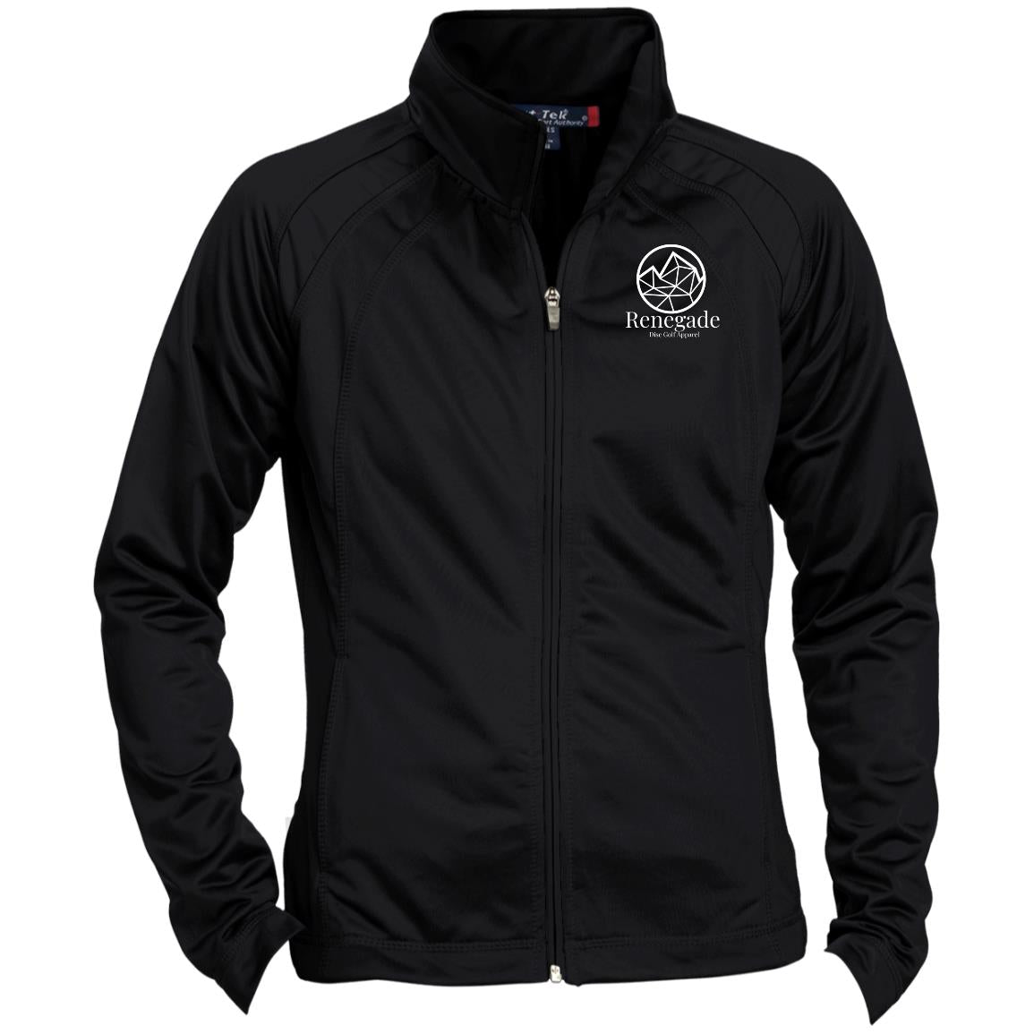 Black | Sport-Tek | Ladies Disc Golf Full-Zip Warmup Jacket | RDGA Logo