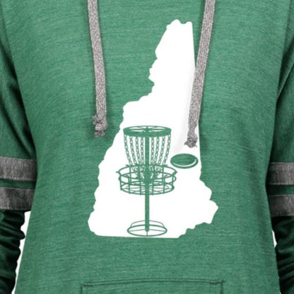 NEW HAMPSHIRE Disc Golf Ladies Hooded Low Key Pullover | Vintage Forest Green