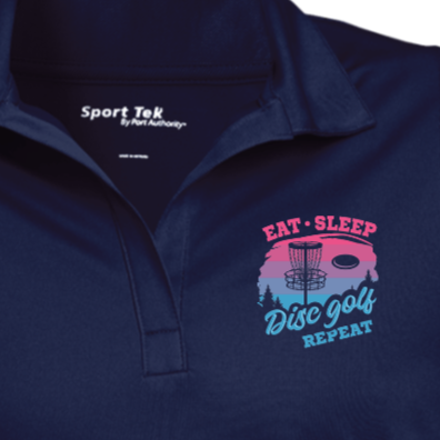 Navy Blue | Micropique Sport-Tek | Ladies' Disc Golf Basket Performance Polo