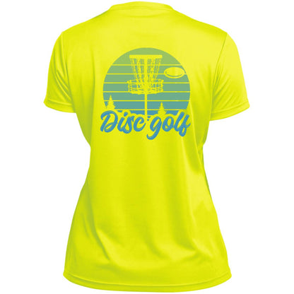 Neon Disc Golf Ladies’ Moisture-Wicking V-Neck Tee