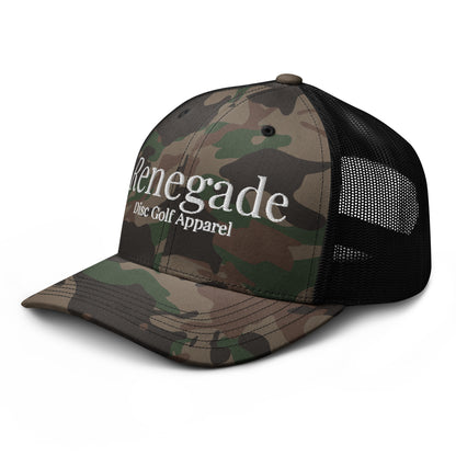 Renegade Disc Golf Camouflage Trucker Hat | Disc Golf Hat
